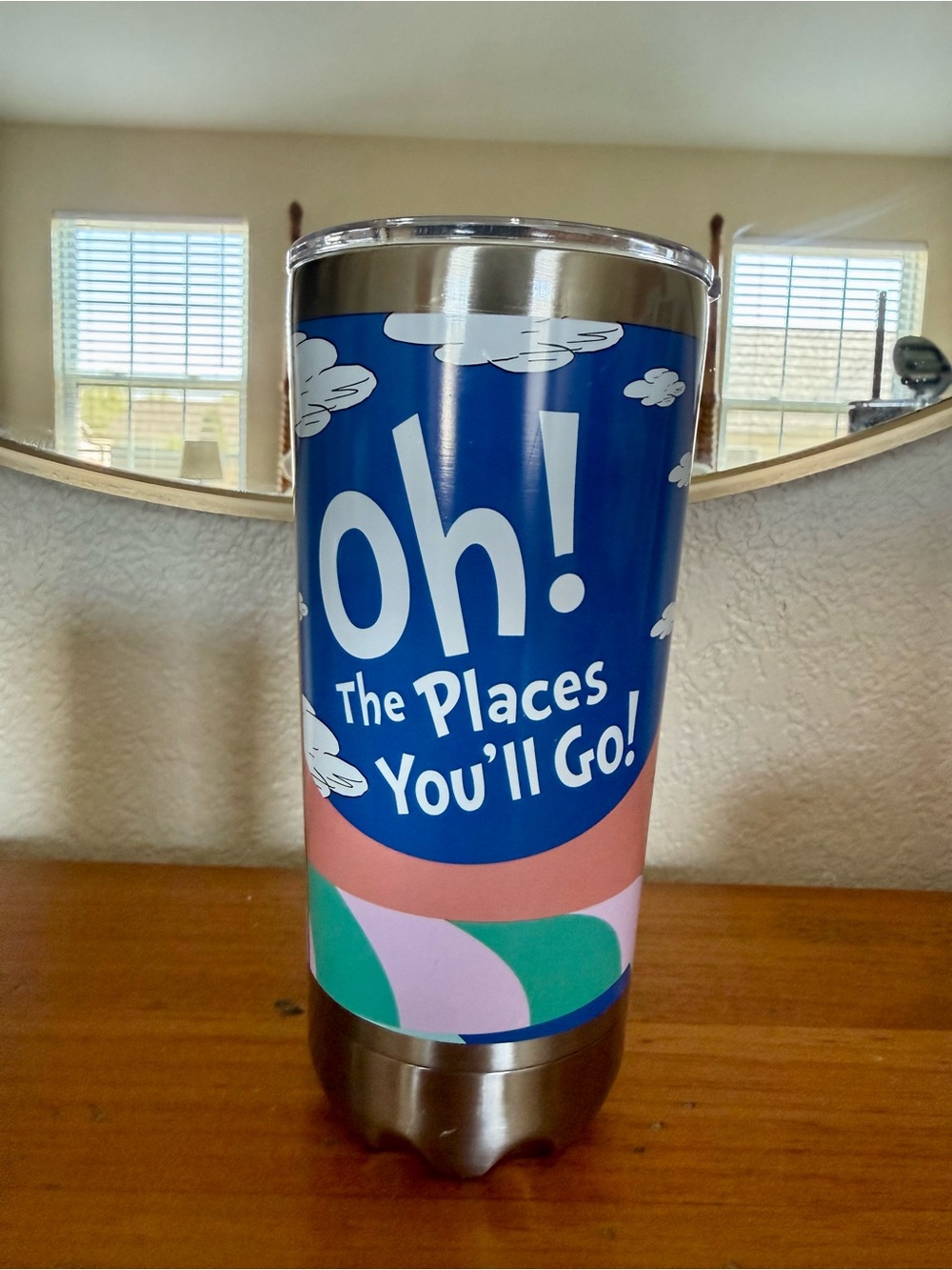 Oh! The Places You'll Go! Blue Stainless 20oz. Travel Tumbler